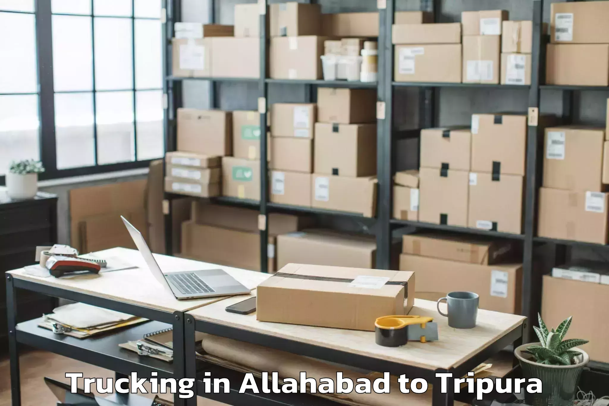 Leading Allahabad to Amarpur Gomati Trucking Provider